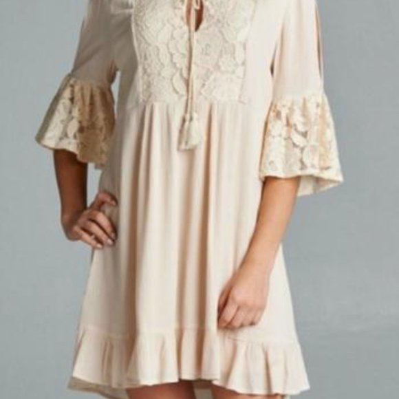 Jodifl Open Shoulder Dress Size S - Picture 6 of 7